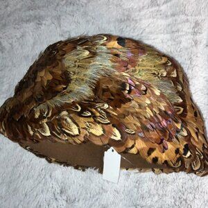 Antique Pheasant Peacock Feathered Hat Deborah Exclusive